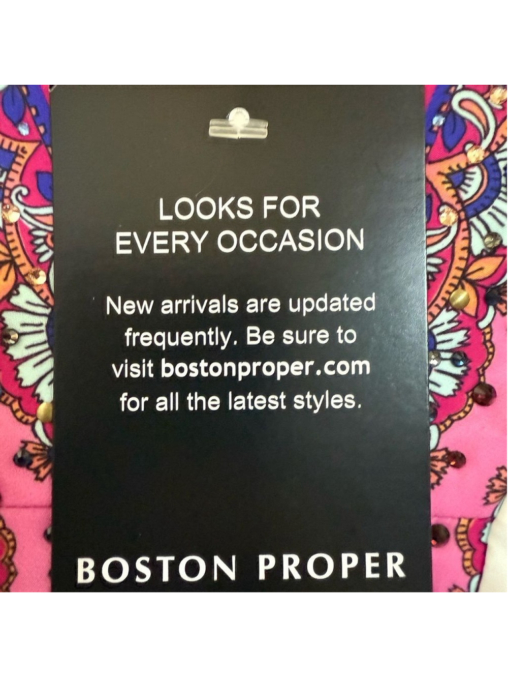 NWT Boston Proper Print Embellished A Line Ruffle Flounce Dress Pop of Paisley - Picture 8 of 8